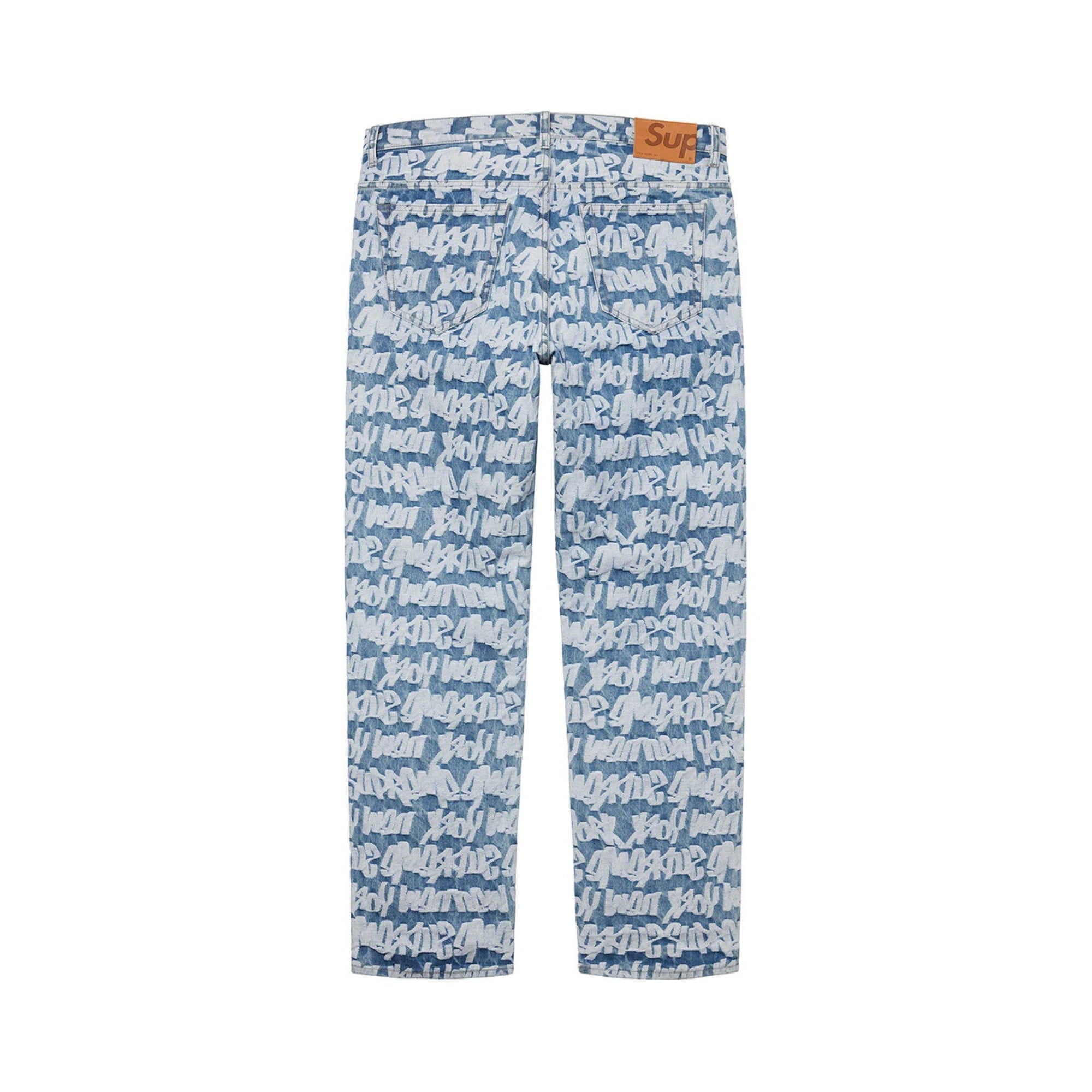 Supreme Fat Tip Jacquard Regular Jean Blue – CRUIZER