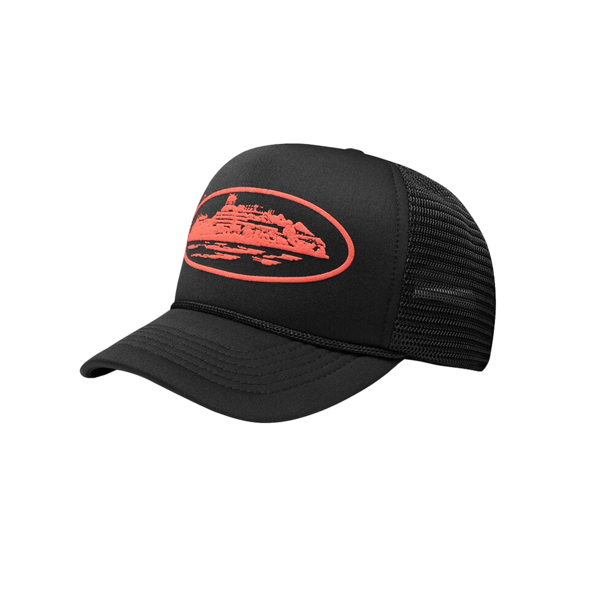 Corteiz Alcatraz Trucker Cap Black/Red – CRUIZER