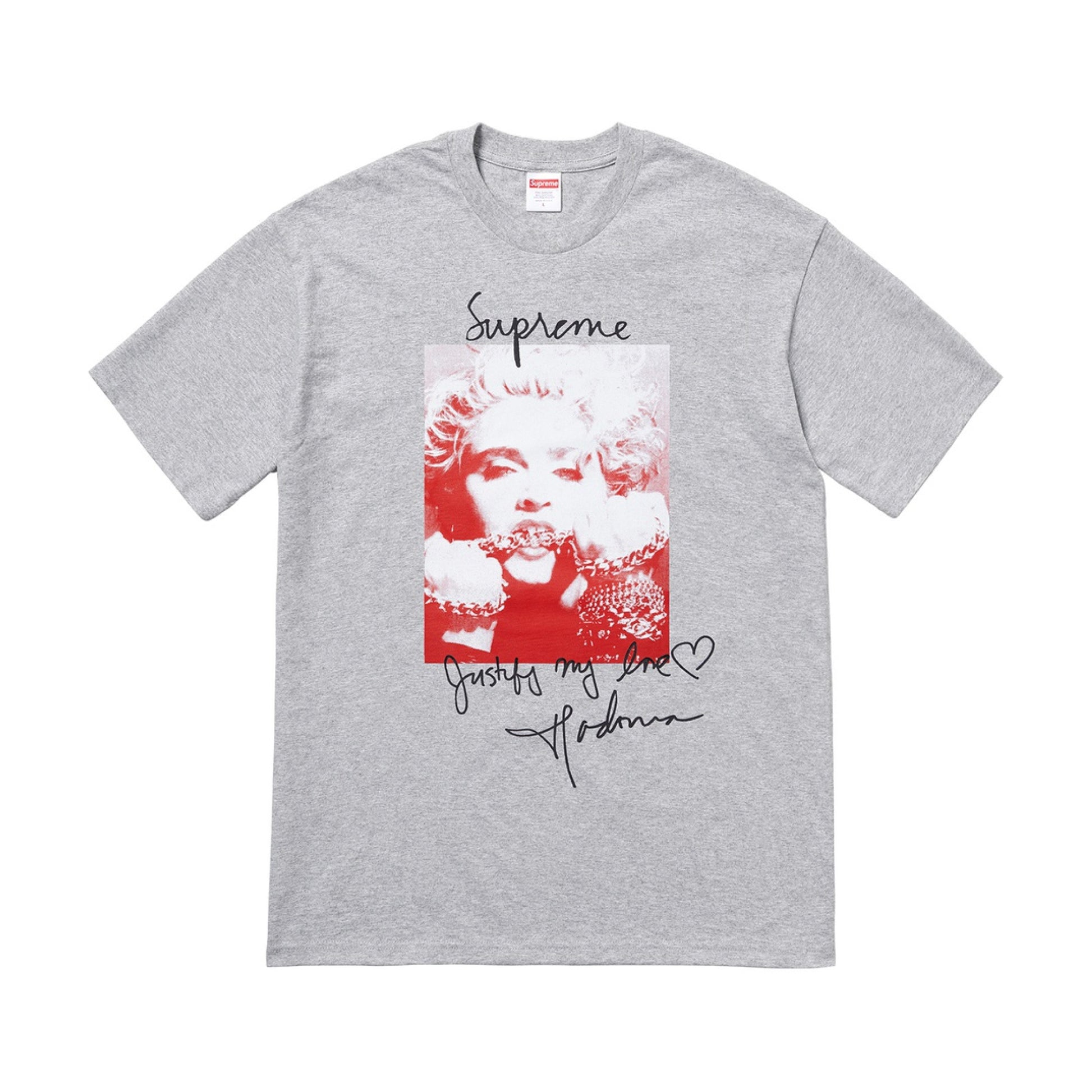 Supreme Madonna Tee Heather Grey Supreme