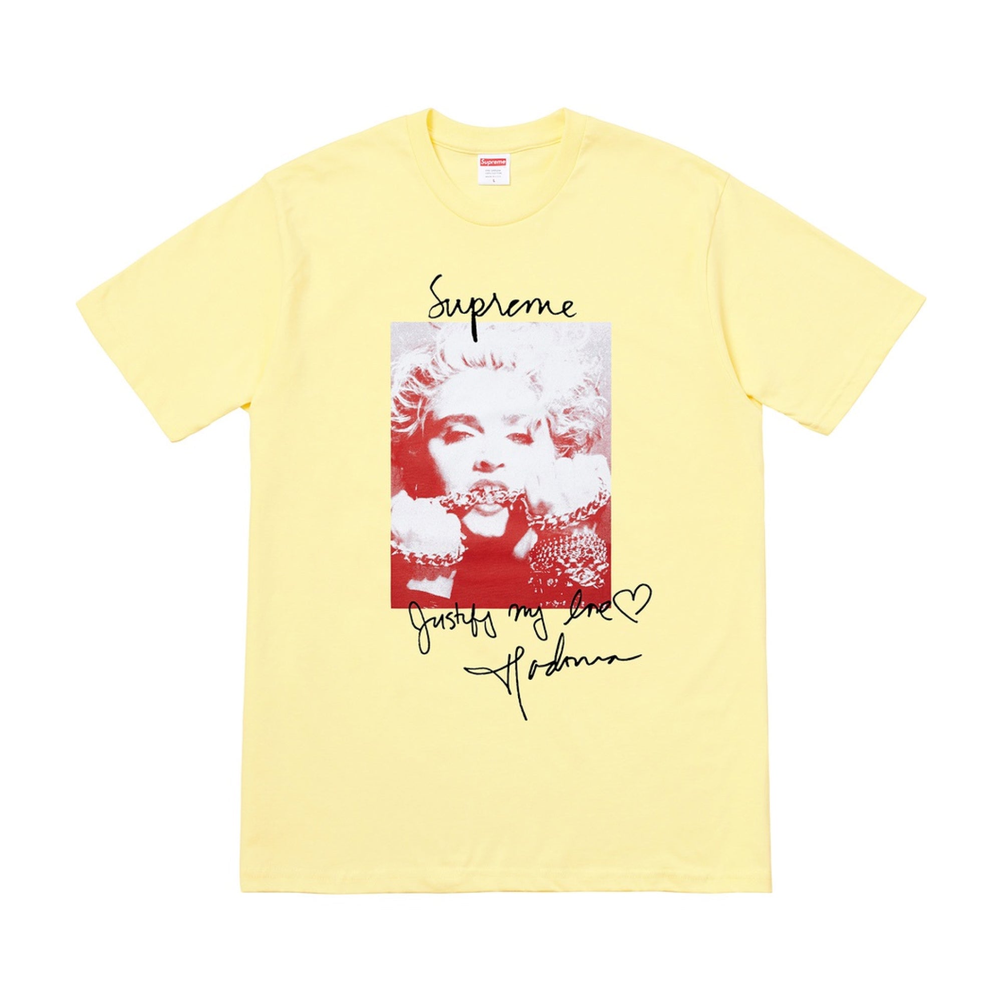 Supreme Madonna Tee Pale Yellow – CRUIZER