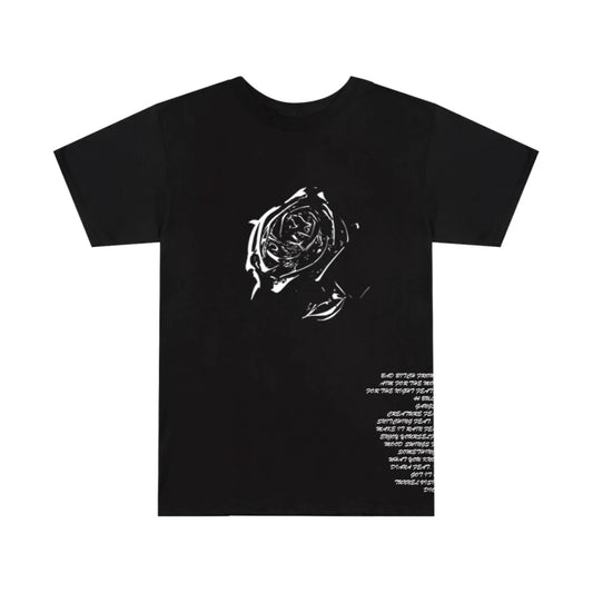 Vlone x Pop Smoke Tracklist Tee Black