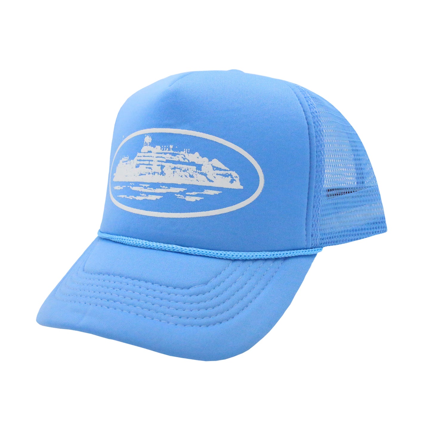 Corteiz 5 Starz Alcatraz Trucker Babyblau