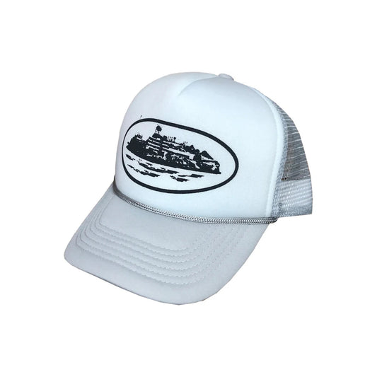 Corteiz Silva Trucker Cap White/Grey