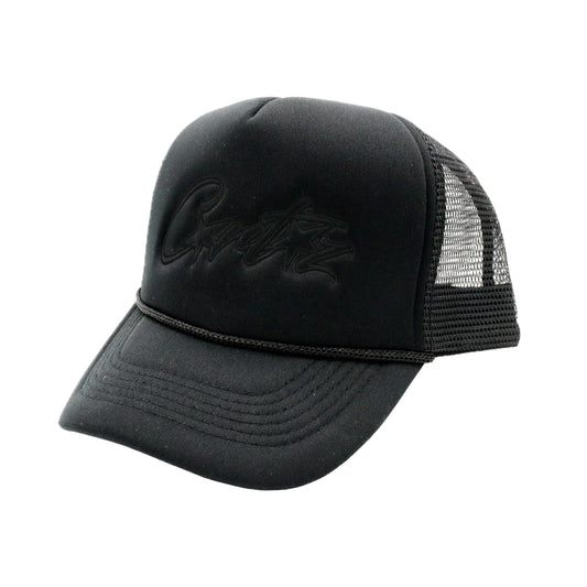 Corteiz Allstarz Trucker Hat Black