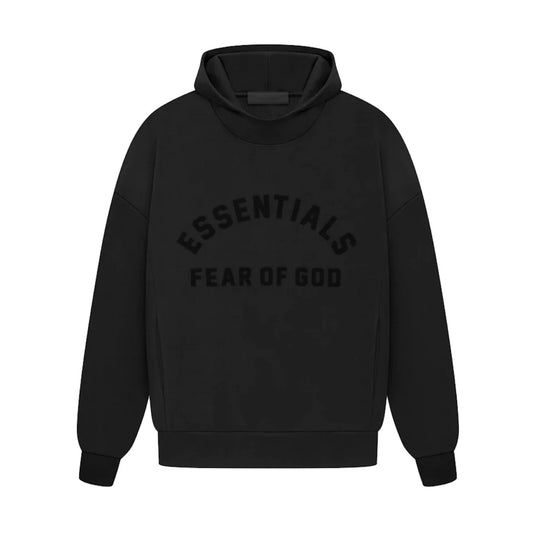 Fear of God Essentials Arch Logo Hoodie Jet Black