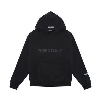 Fear of God Essentials Pullover Hoodie Applique Logo Black