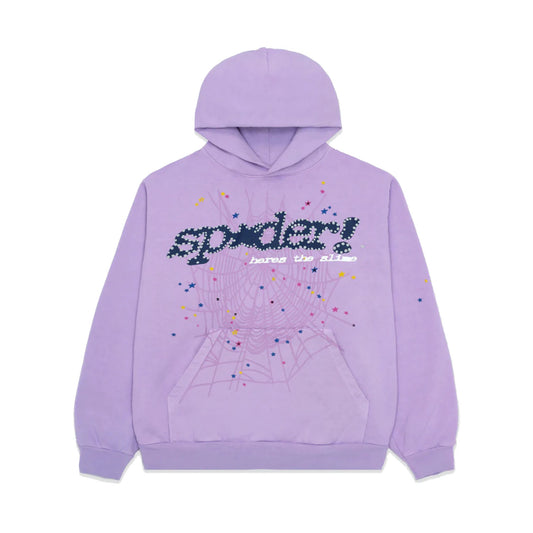 Sp5der Acai Hoodie Purple