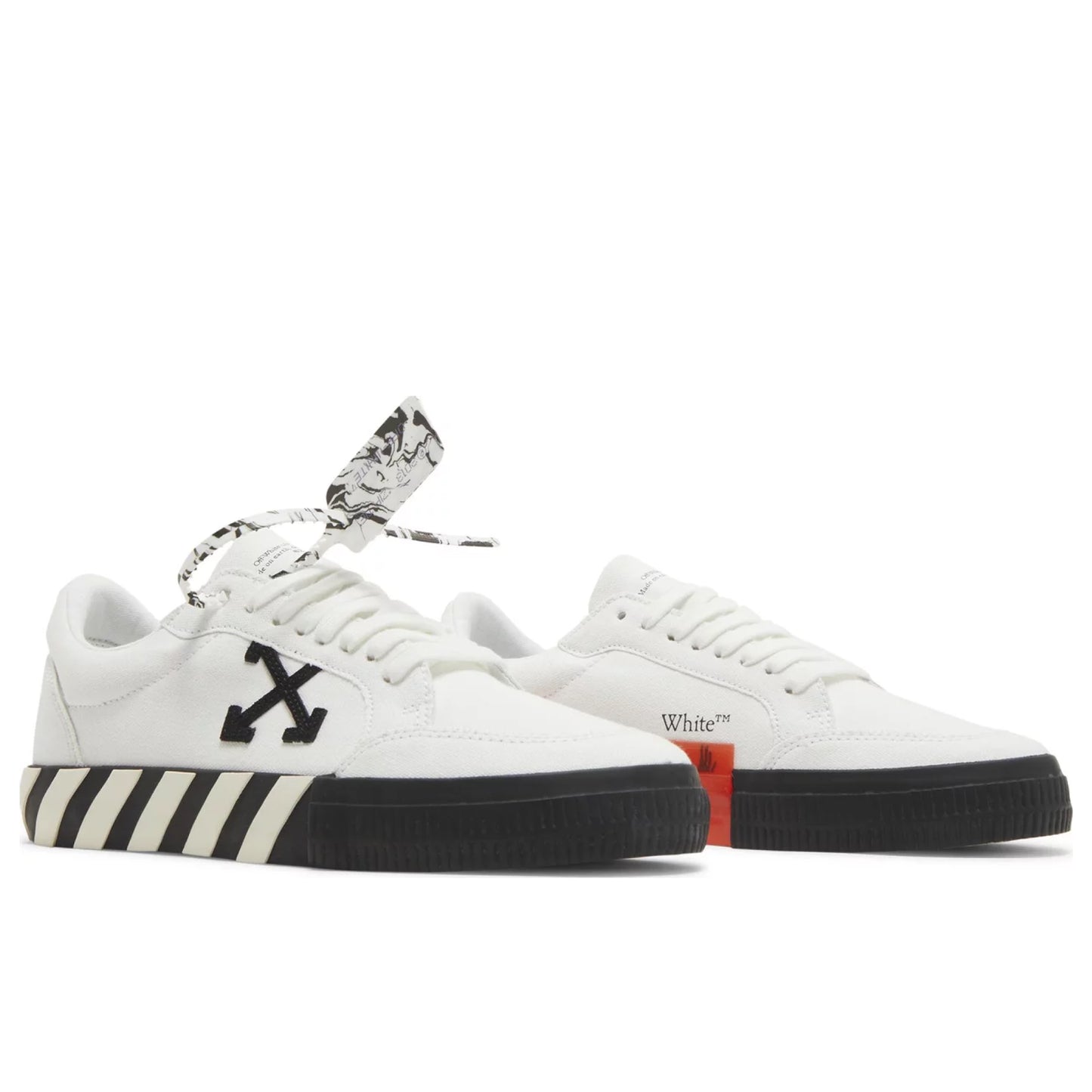 Off-White Vulcanized Low Canvas White Black