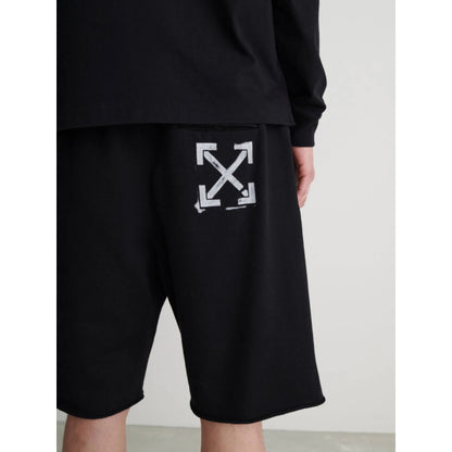 Off-White Stencil Arrows Sweatshorts Black