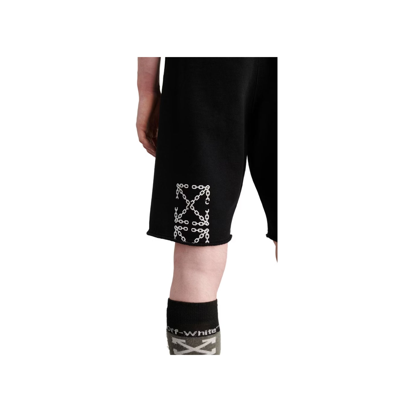 Off-White Chain Arrow Sweatshorts Black