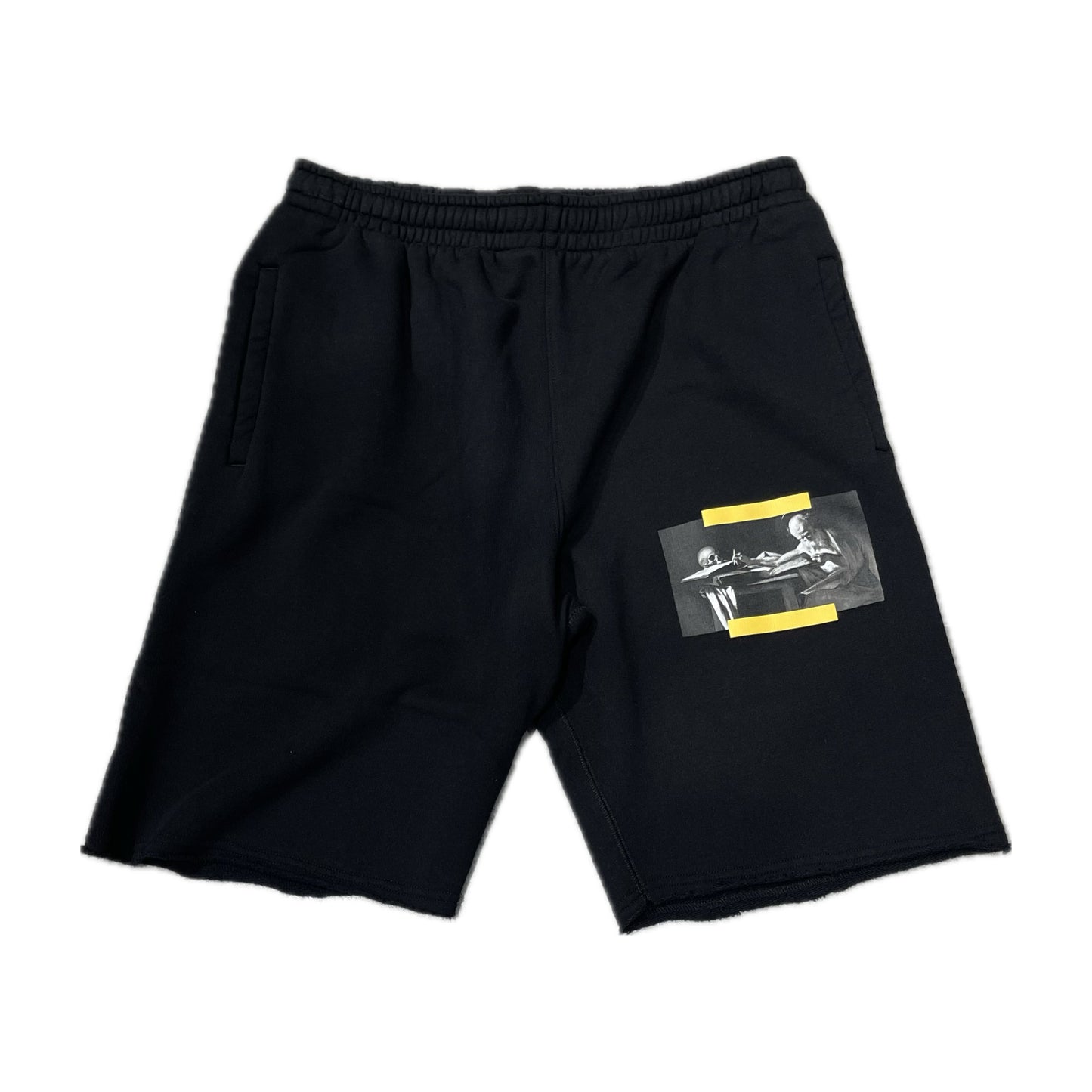 Off-White Caravaggio Painting Sweatshorts Black