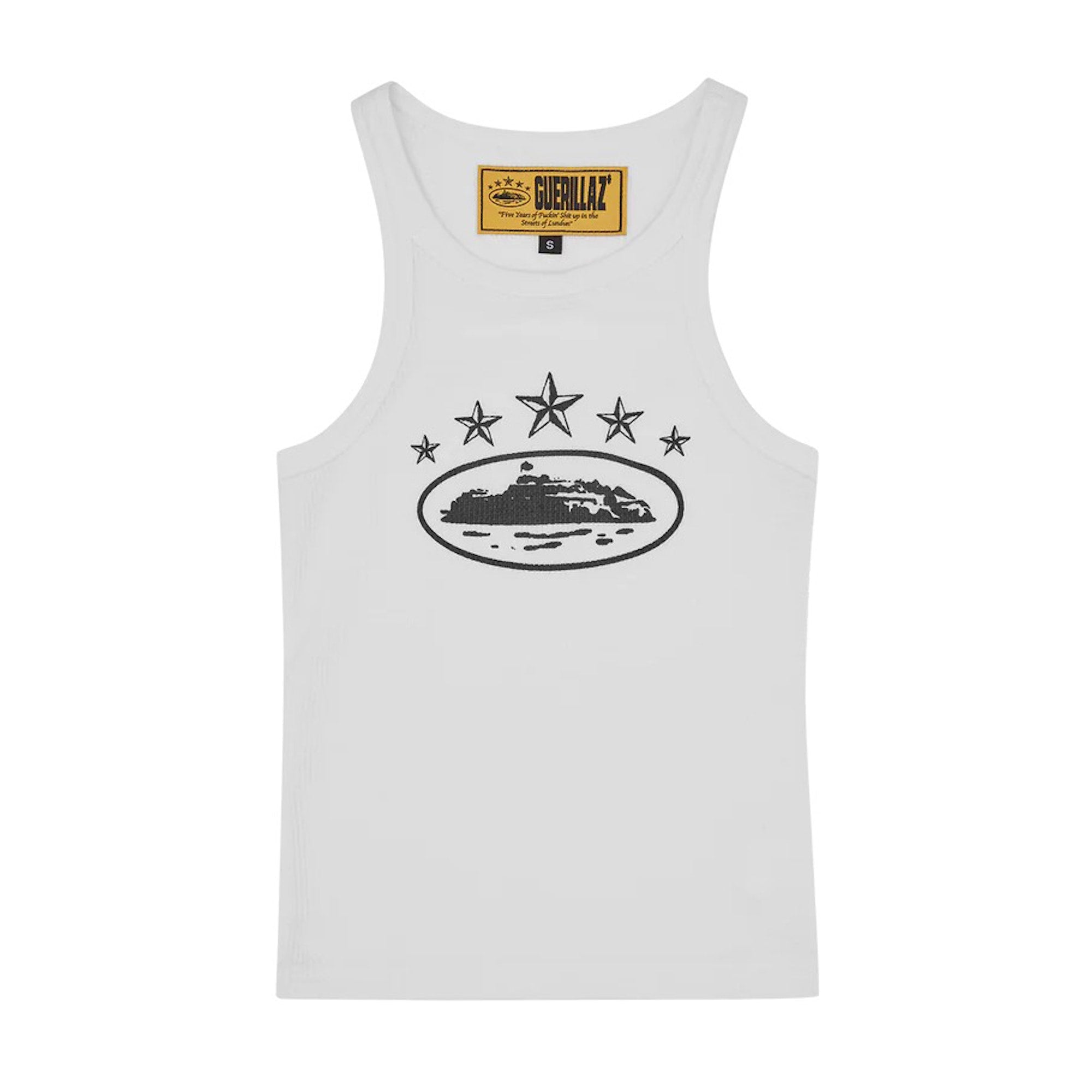 Corteiz Women's 5 Starz Alcatraz Tank Top White – CRUIZER