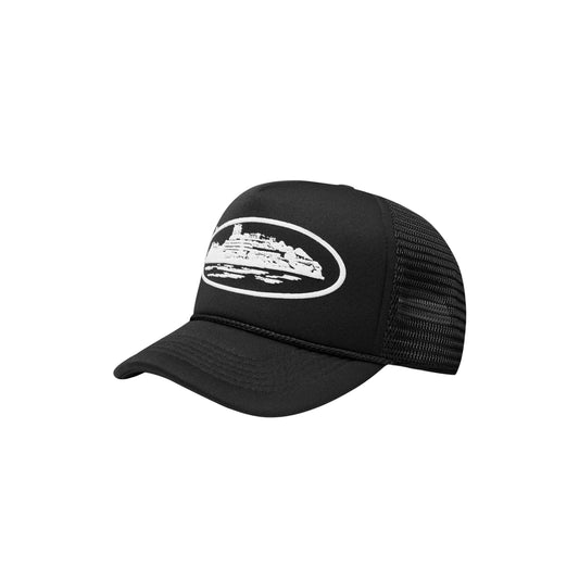 Corteiz OG Island Trucker Cap Black
