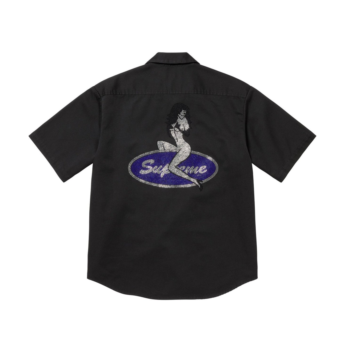 Supreme Rhinestone Pin Up S/S Work Shirt
