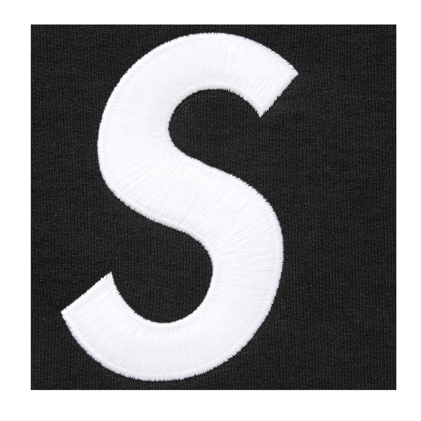 Supreme S Logo Zip Up Hooded Sweatshirt (FW25) Black