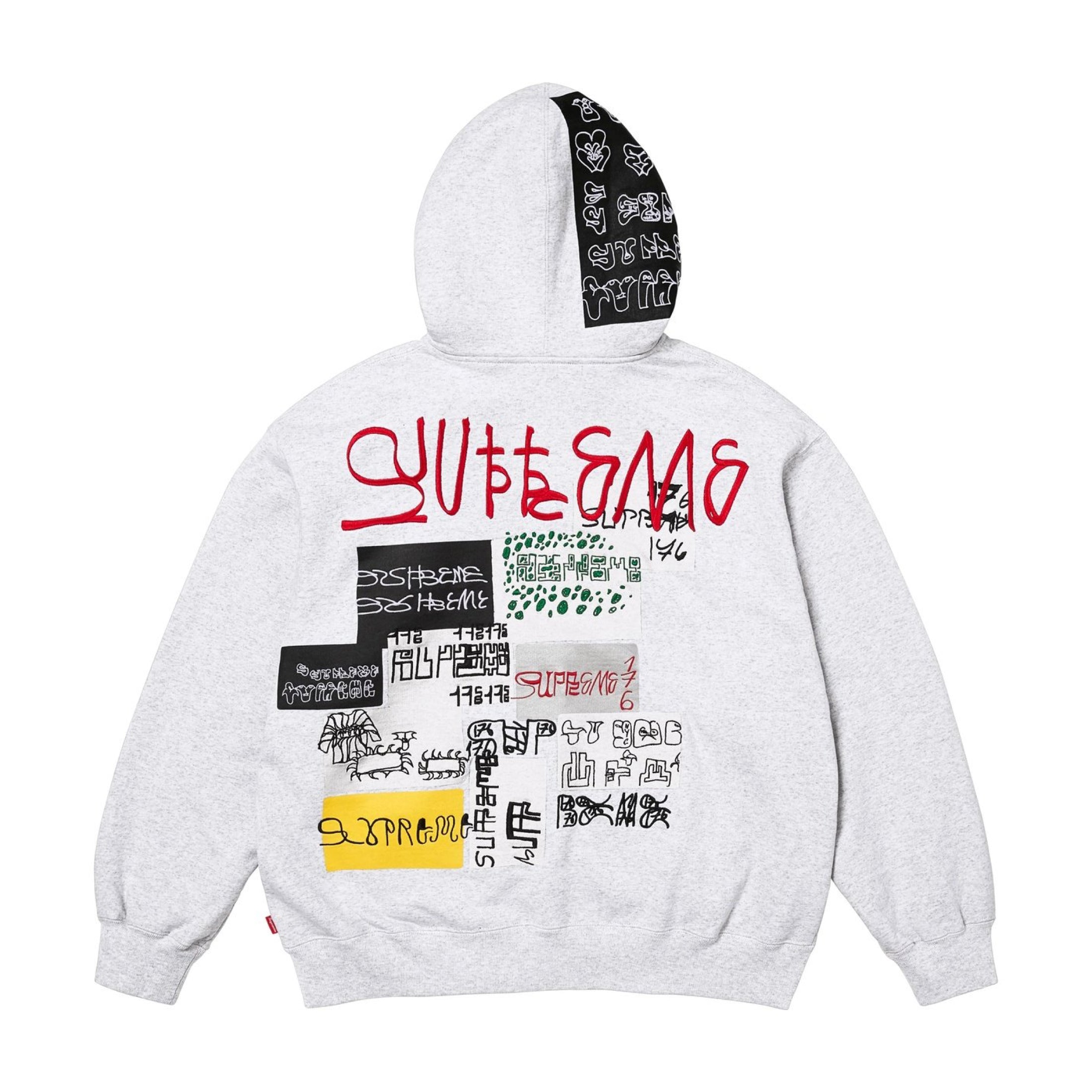 Supreme 176 Zip Up Hooded Sweatshirt Heather Grey – CRUIZER