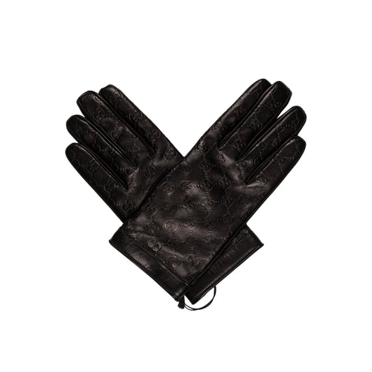 Gucci Leather Monogram Gloves