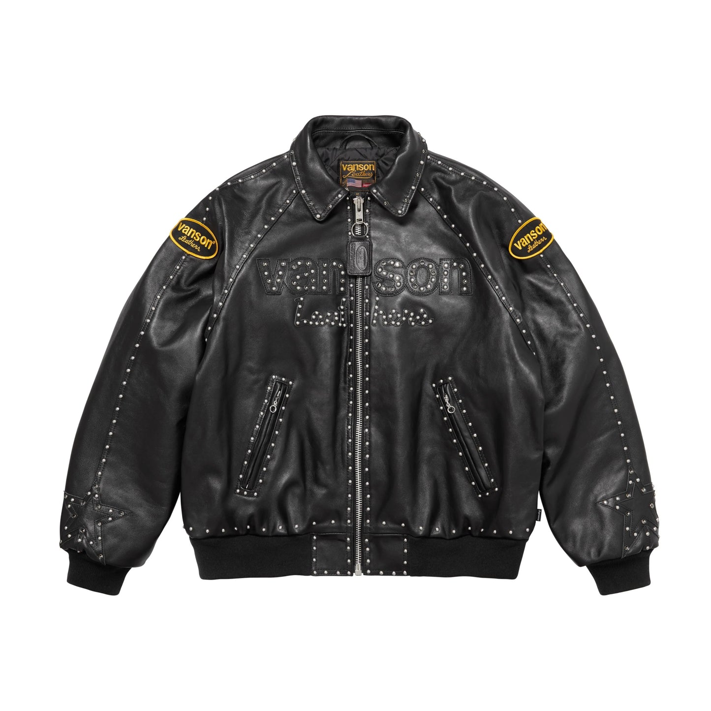 Supreme Vanson Leathers B.B Simon Jacket (FW25) Black