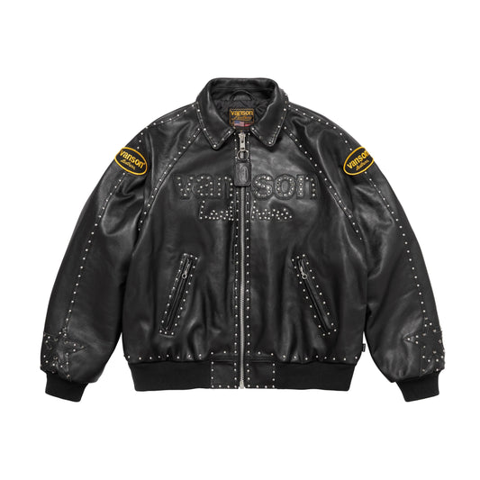 Supreme Vanson Leathers B.B Simon Jacket (FW25) Black