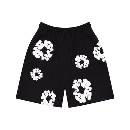 Denim Tears The Cotton Wreath Shorts Black