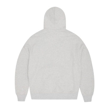 Corteiz Lion Boxy Zip Hoodie Light Heather Grey