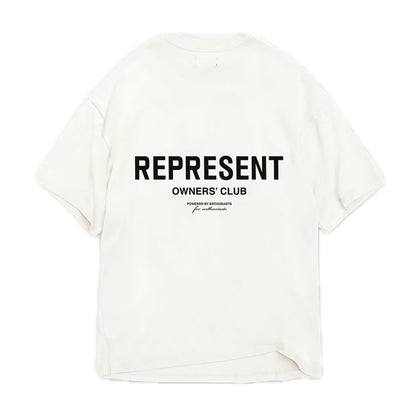 Represent Owners Club Tee Flat White