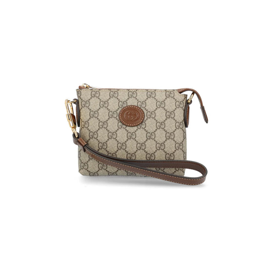 Gucci GG Supreme Zipped Messenger Bag