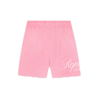 Represent Owners Club Script Mesh Shorts Pink