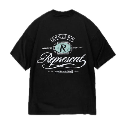Represent Grand Vintage Hand Drawn Tee Jet Black