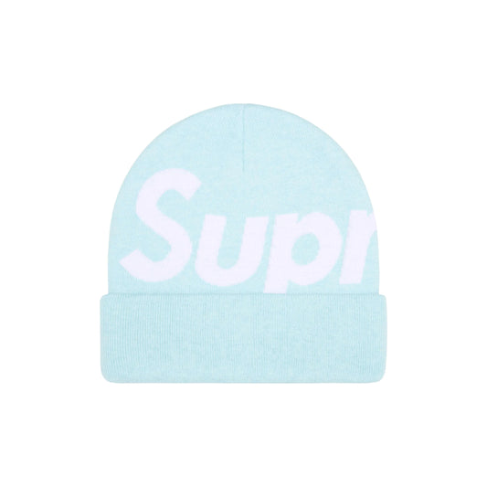 Supreme Big Logo Beanie Light Blue
