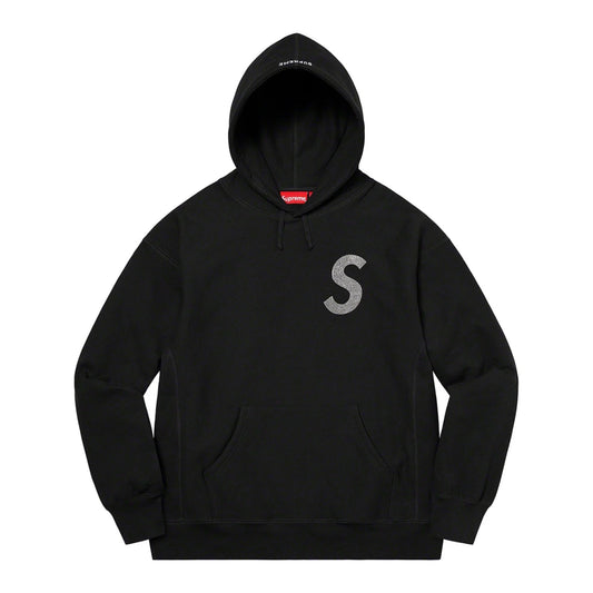 Supreme Swarovski S Logo Hoodie Black