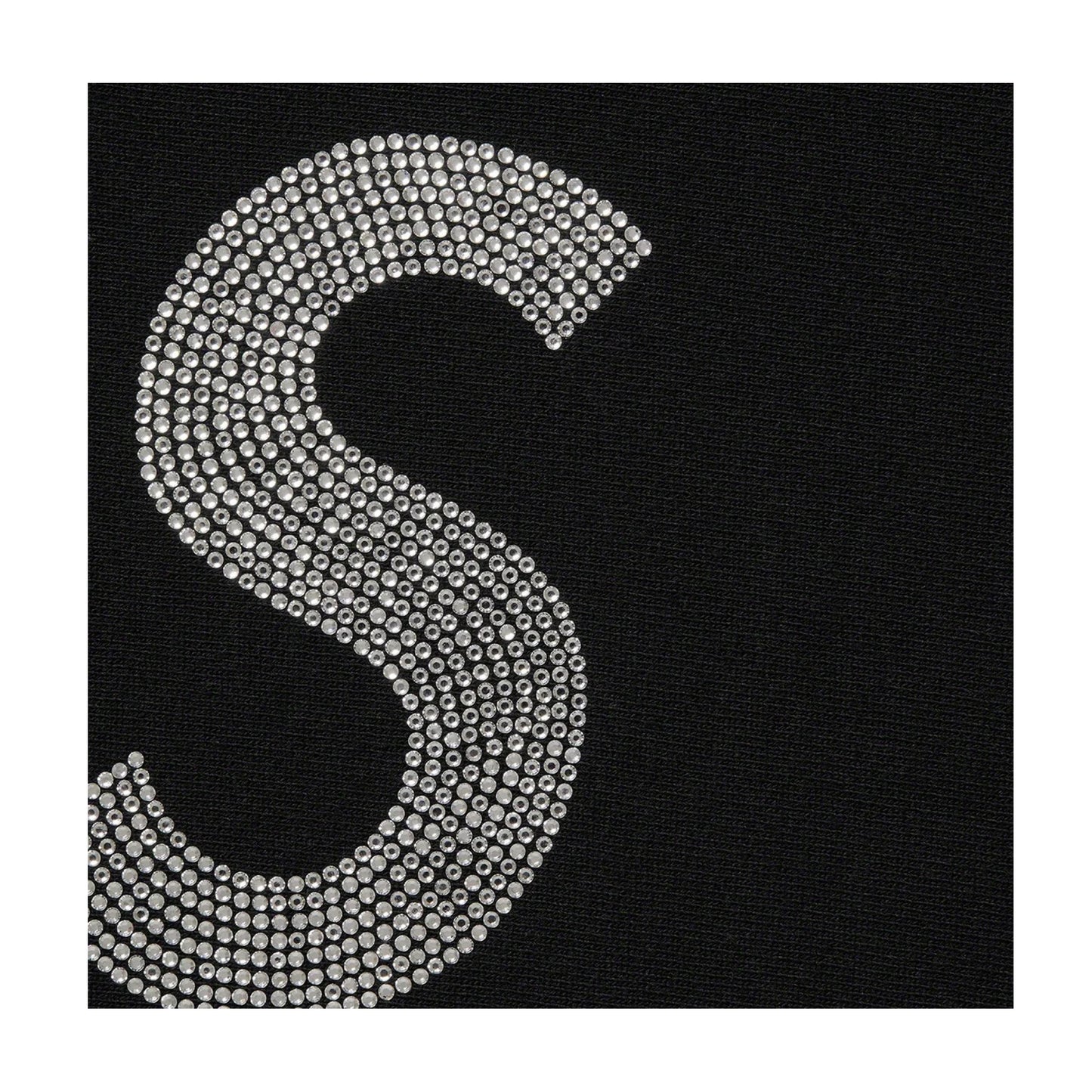 Supreme Swarovski S Logo Hoodie Black