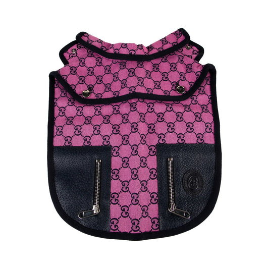 Gucci GG Monogram Dog Jacket Coat Pink