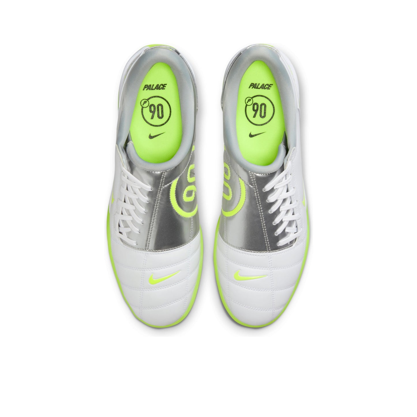 Palace x Nike Total P90 III Shoe White / Silver / Volt