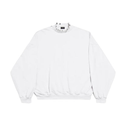 Balenciaga Pierced Crewneck White