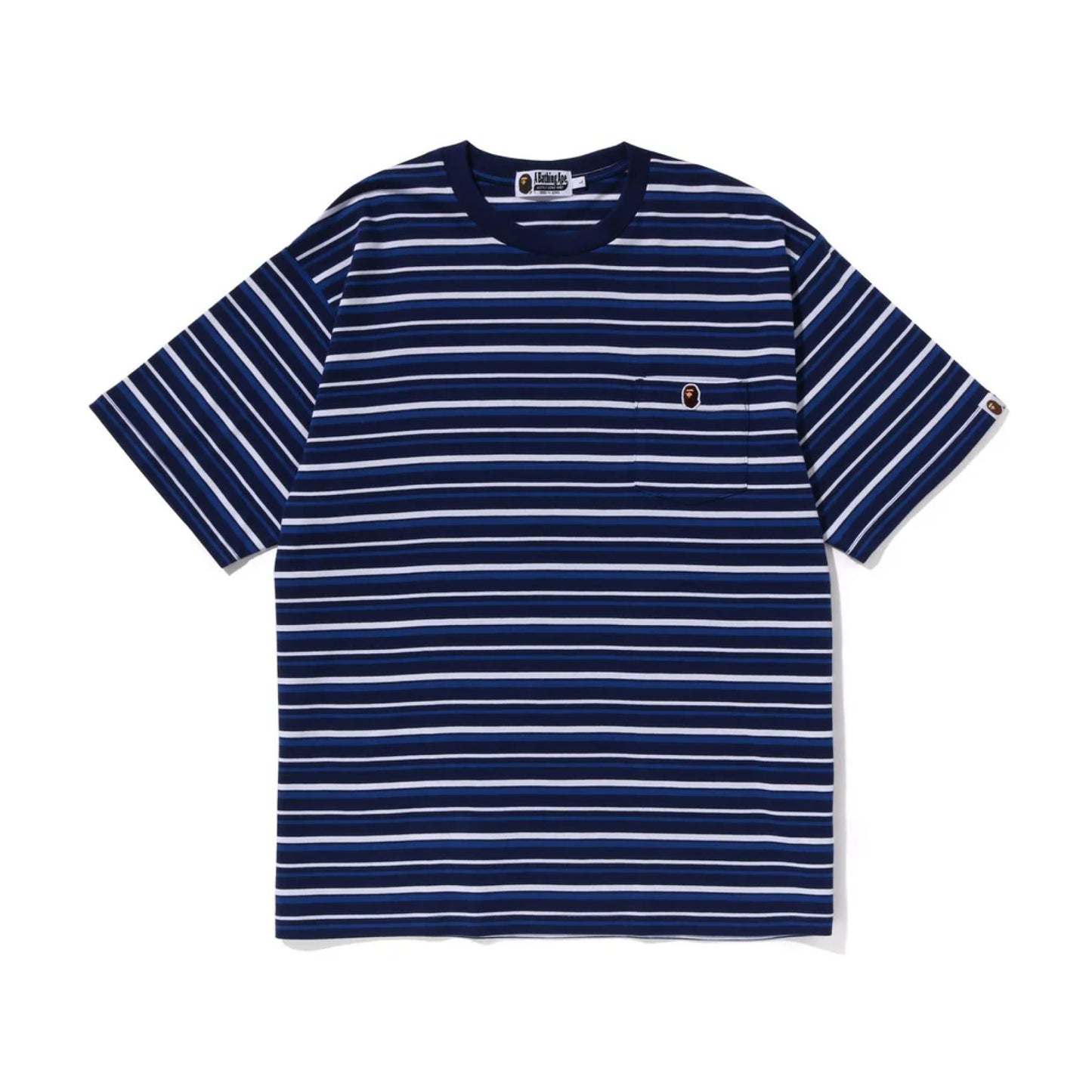 Bape Hoop One Point Relaxed Fit Tee Blue