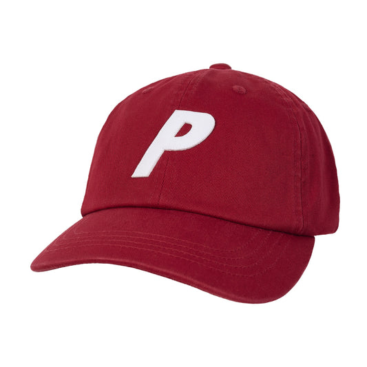 Palace P 6-Panel Hat (FW25) Red