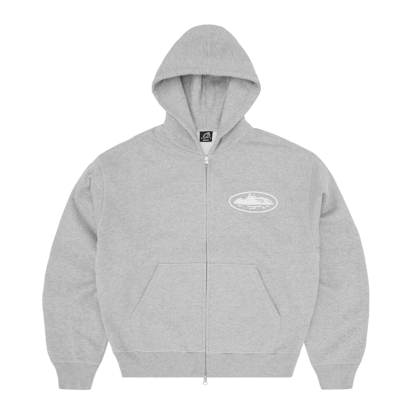 Corteiz Island Puff Print Tracksuit Heather Grey