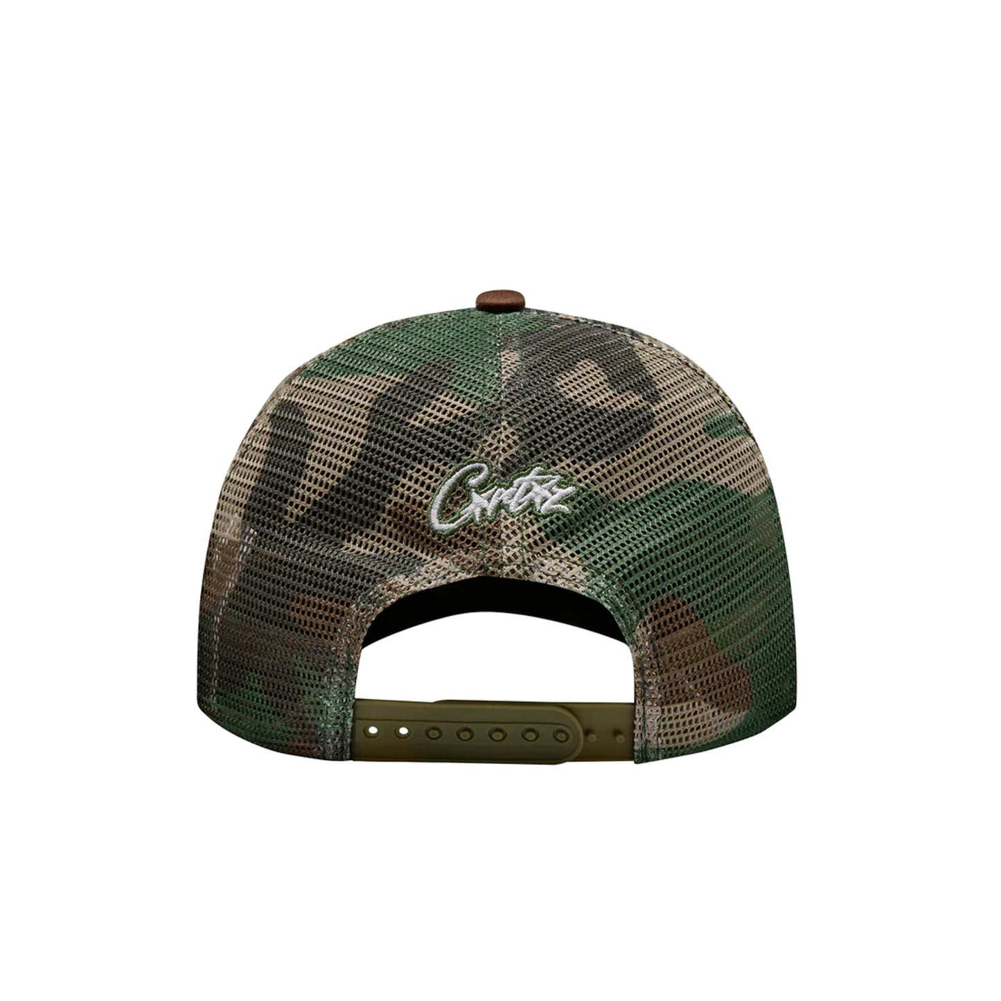 Corteiz Island Puff Print Trucker Cap Camo