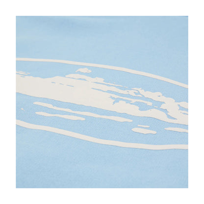 Corteiz Island Puff Print Zip Hoodie Baby Blue