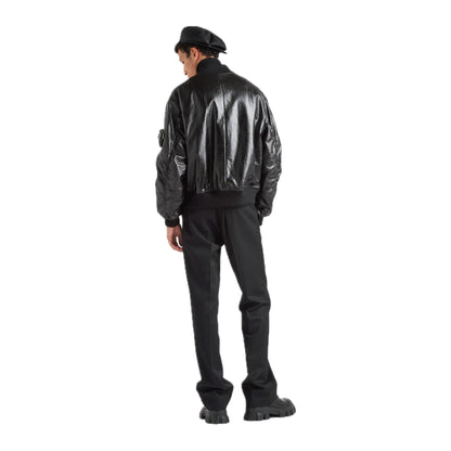 Prada Nappa Leather Bomber Jacket