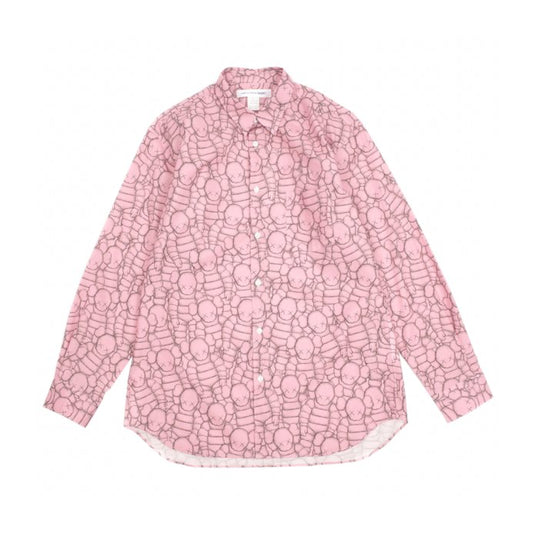 Comme des Garcons Shirt x KAWS Classic Poplin Shirt Pink