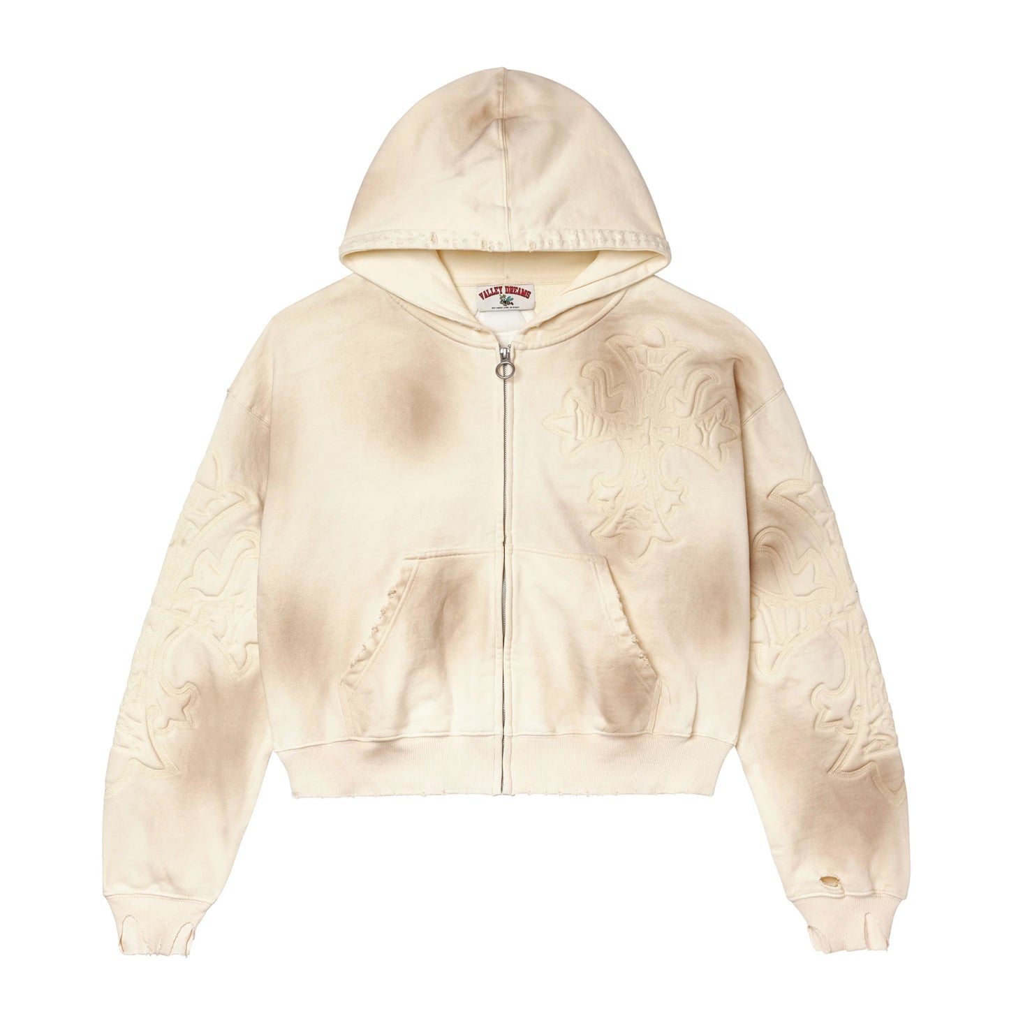 Vale Forever Carver Zip Up Hoodie Cream