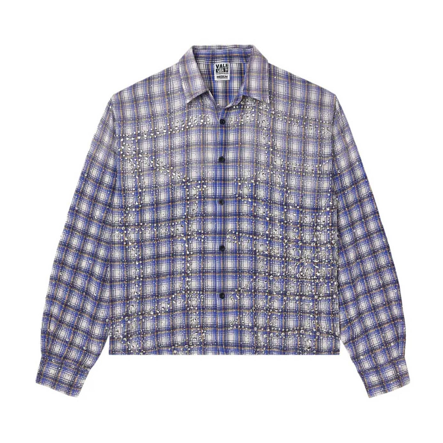 Vale Forever Blizzard Rhinestone Flannel Shirt