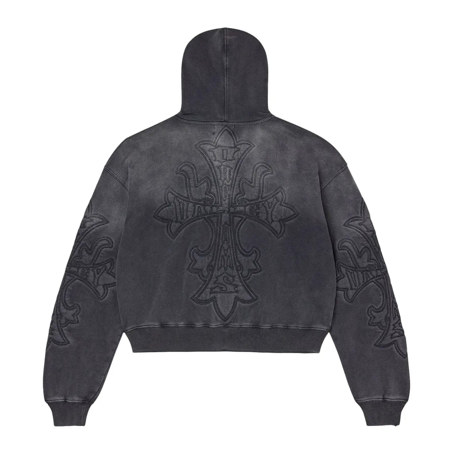 Vale Carver Zip Up Washed Black