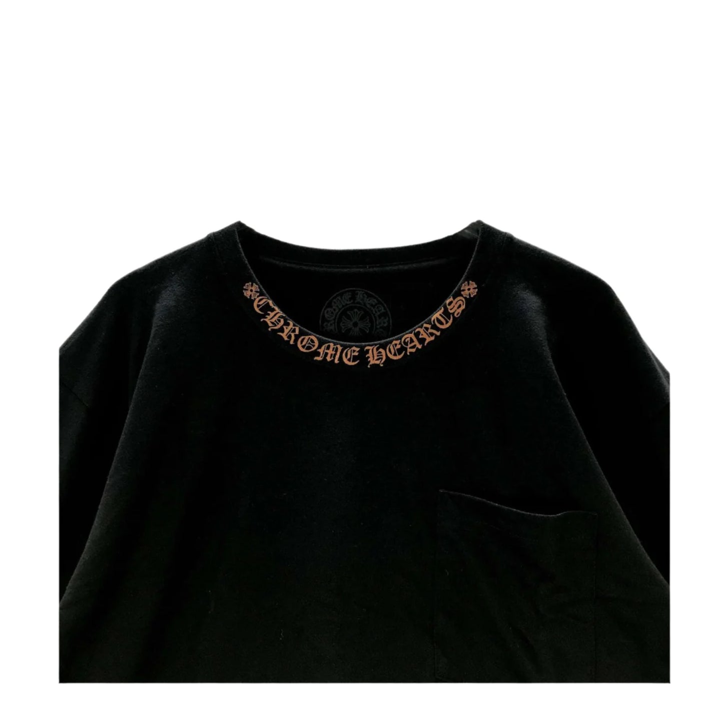 Chrome Hearts Collar Print Pocket Longsleeve Tee Black/Brown