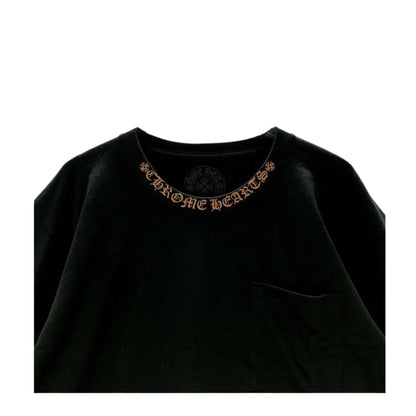Chrome Hearts Collar Print Pocket Longsleeve Tee Black/Brown