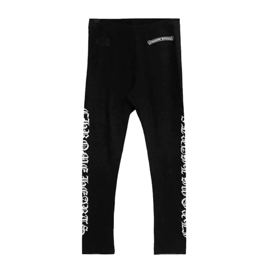 Chrome Hearts Logo Leggings Black