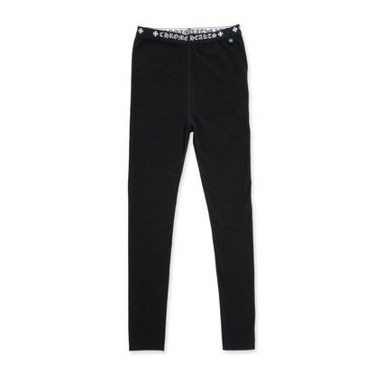 Chrome Hearts Calf Horse Logo Leggings Black