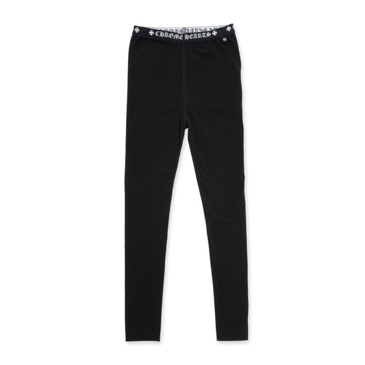 Chrome Hearts Calf Horse Logo Leggings Black